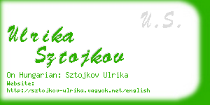 ulrika sztojkov business card